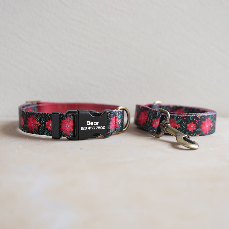 Cute Personalized Dog Collar with Plastic Buckle