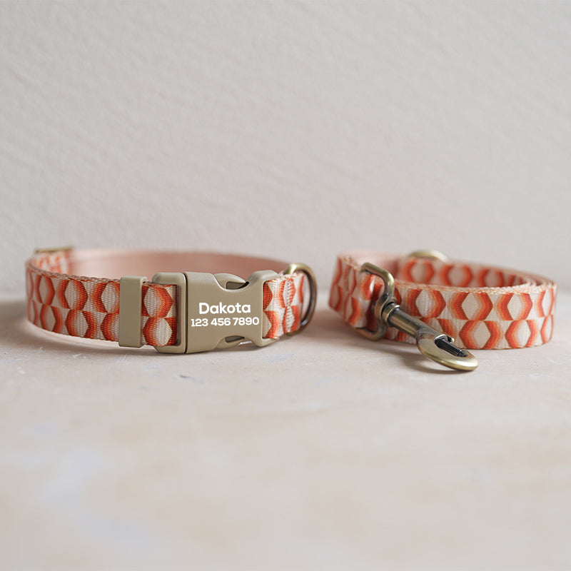 Cute Personalized Dog Collar with Plastic Buckle