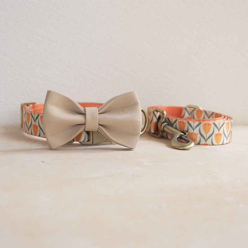 Cute Flower Personalized Dog Collar with Plastic Buckle