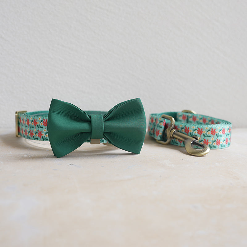 Flower Cute Personalized Dog Collar with Plastic Buckle