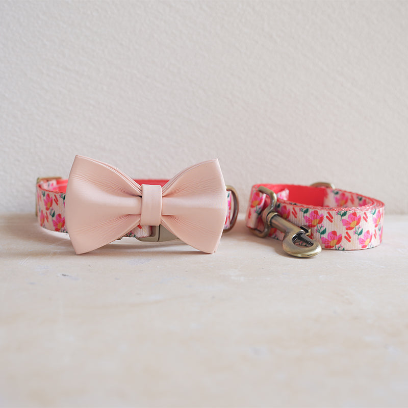 Flower Cute Personalized Dog Collar with Plastic Buckle
