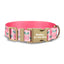 Cute Flower Personalized Dog Collar with Plastic Buckle