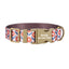 Cute Flower Personalized Dog Collar with Plastic Buckle
