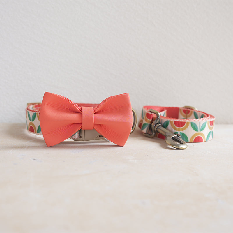 Cute Flower Personalized Dog Collar with Plastic Buckle