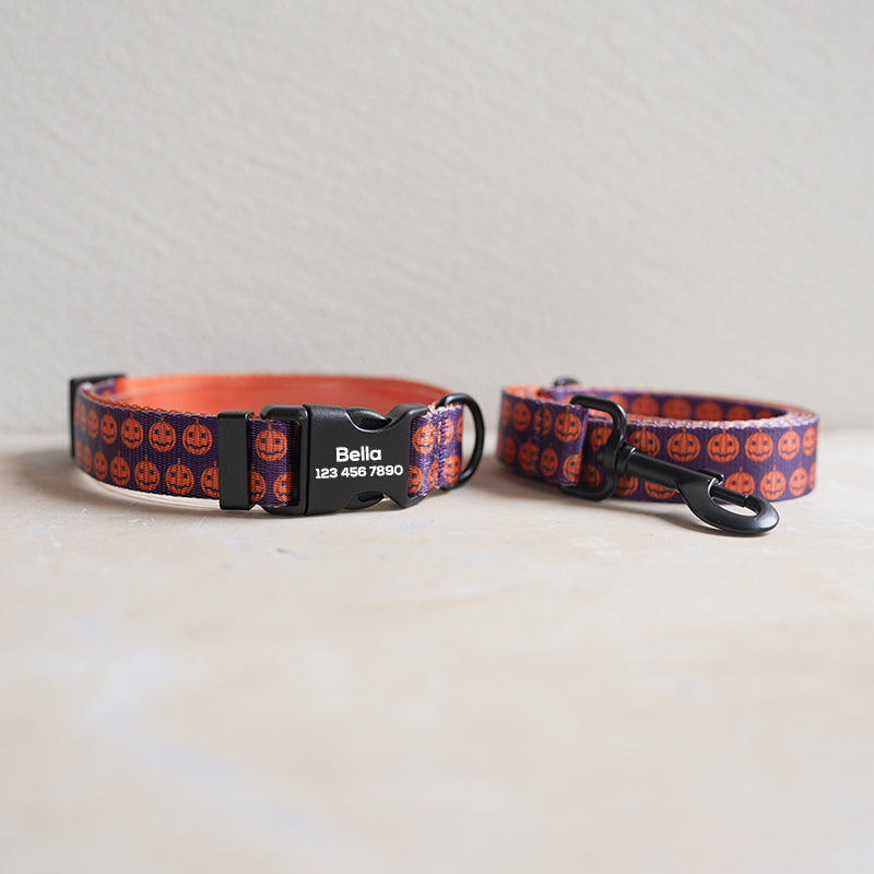 Halloween Cute Personalized Dog Collar with Plastic Buckle