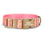 Flower Cute Personalized Dog Collar with Plastic Buckle