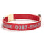 Customizable Reflective Leather-Textured Anti-Lost Personalized Dog Collar