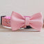 Plastic Buckle Cute Personalized Dog Collar, Custom Pet Collar Bow Tie, Leash