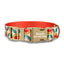 Cute Flower Personalized Dog Collar with Plastic Buckle