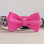 Cute Personalized Dog Collar Plastic Buckle, Custom Pet Collar Bow Tie, Leash