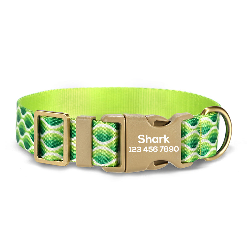 Cute Personalized Dog Collar with Plastic Buckle
