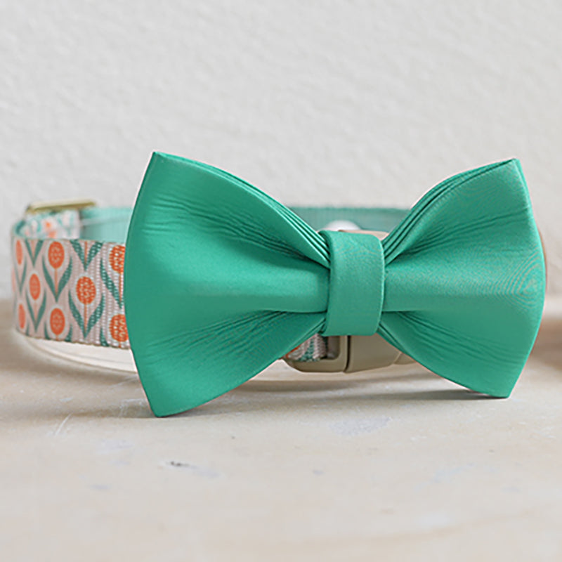 Flower Cute Personalized Dog Collar with Plastic Buckle