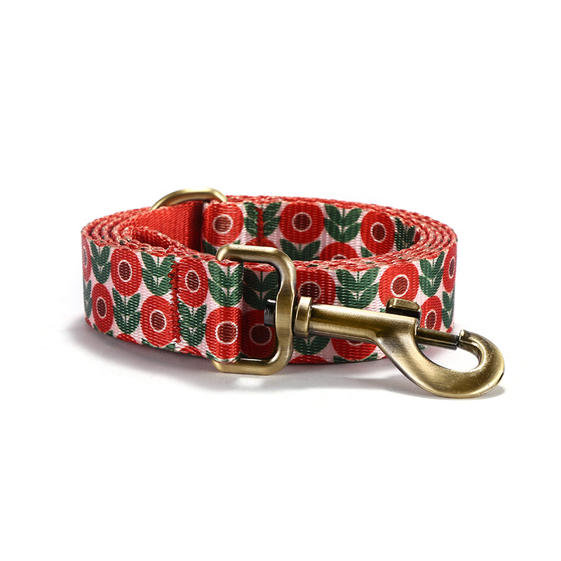 Flower Cute Personalized Dog Collar with Plastic Buckle