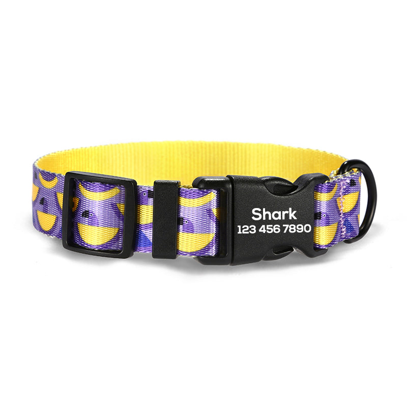 Cute Personalized Dog Collar Plastic Buckle, Custom Pet Collar Bow Tie, Leash