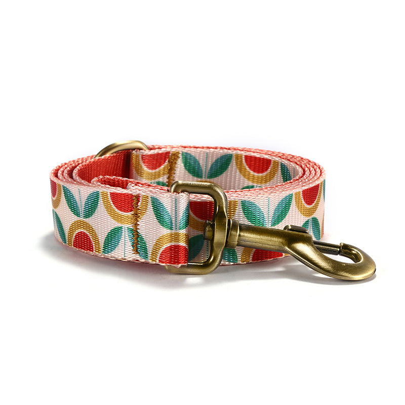 Cute Flower Personalized Dog Collar with Plastic Buckle