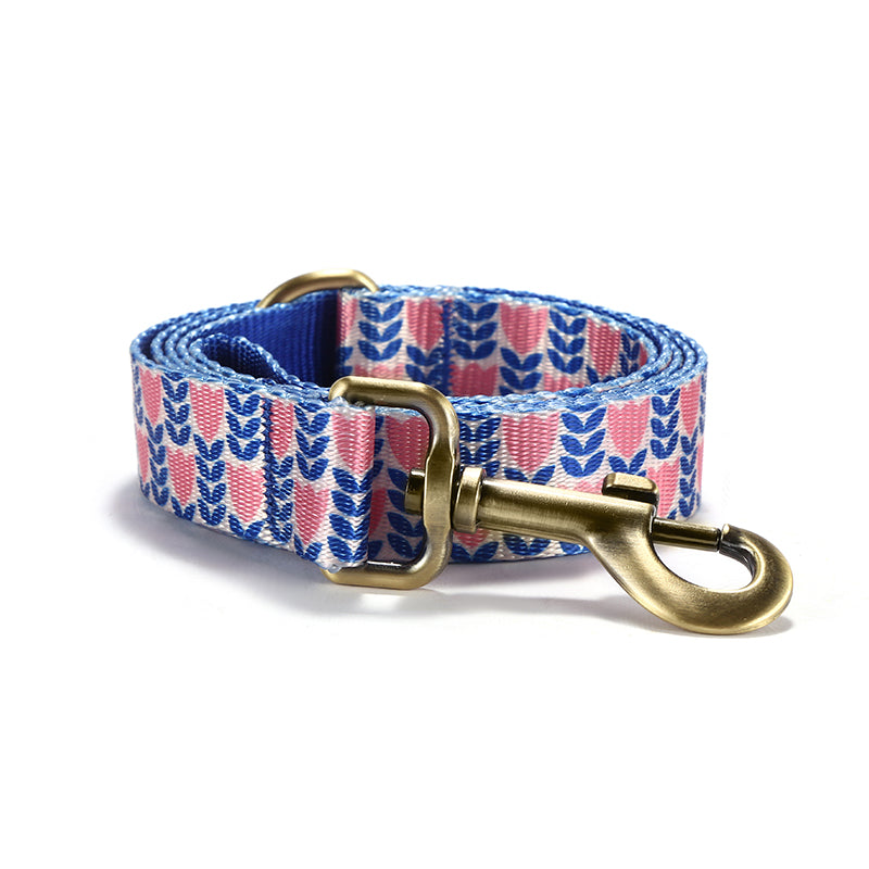 Cute Flower Personalized Dog Collar with Plastic Buckle
