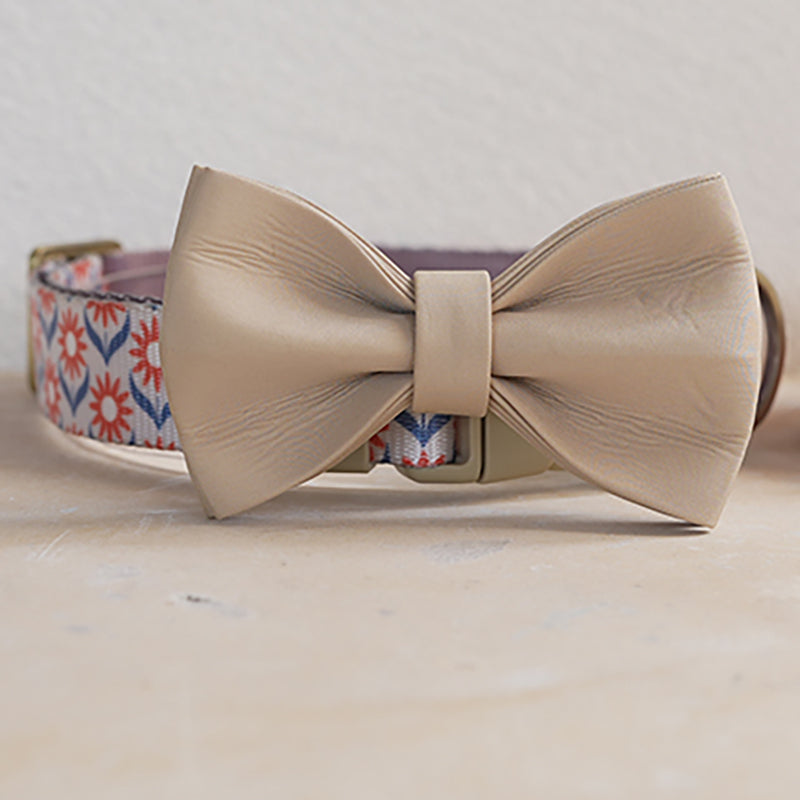 Cute Flower Personalized Dog Collar with Plastic Buckle