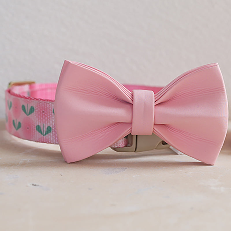 Cute Flower Personalized Dog Collar with Plastic Buckle