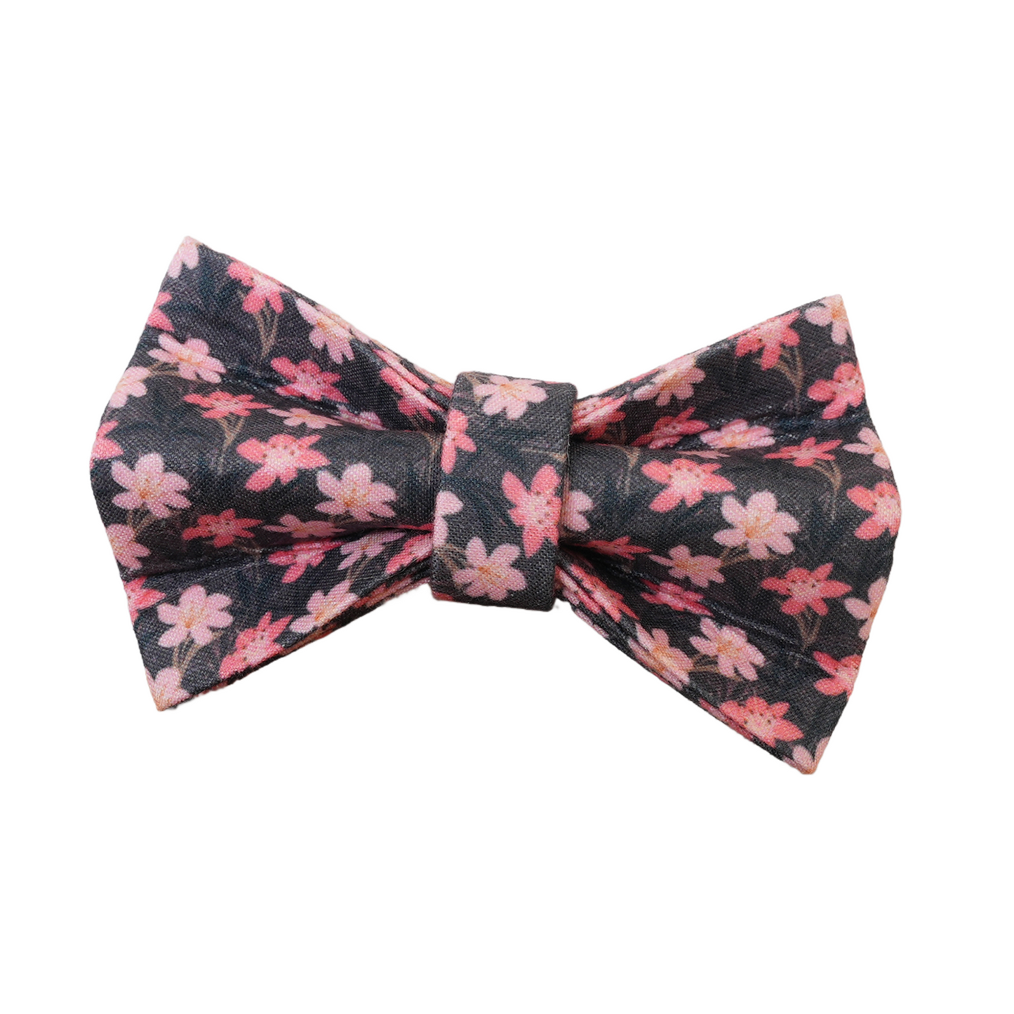 Purple Flower Personalized Cat Collar with Bowtie Free Engraved