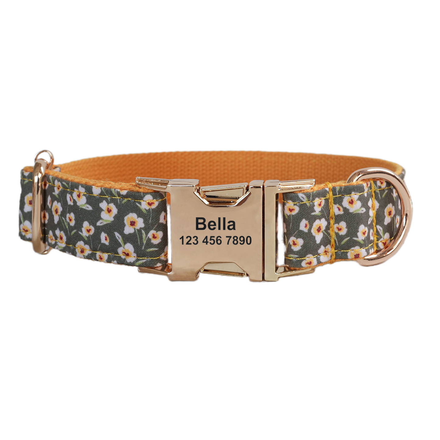 Little Fower Custom Dog Collars, Personalized Puppy Collar, Bowtie, Leash