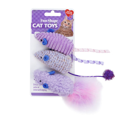 Cat Mouse Toys with Catnip (3 Pack)