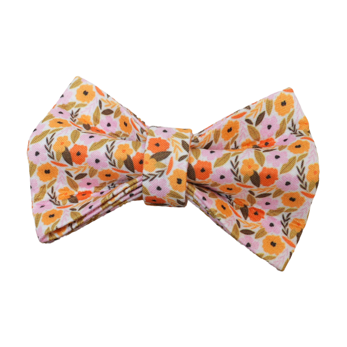 Flower Personalized Cat Collar with Bowtie Free Engraved