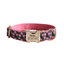 Purple Fower Personalized  Dog Collars,Custom Puppy Collar, Bowtie, Leash