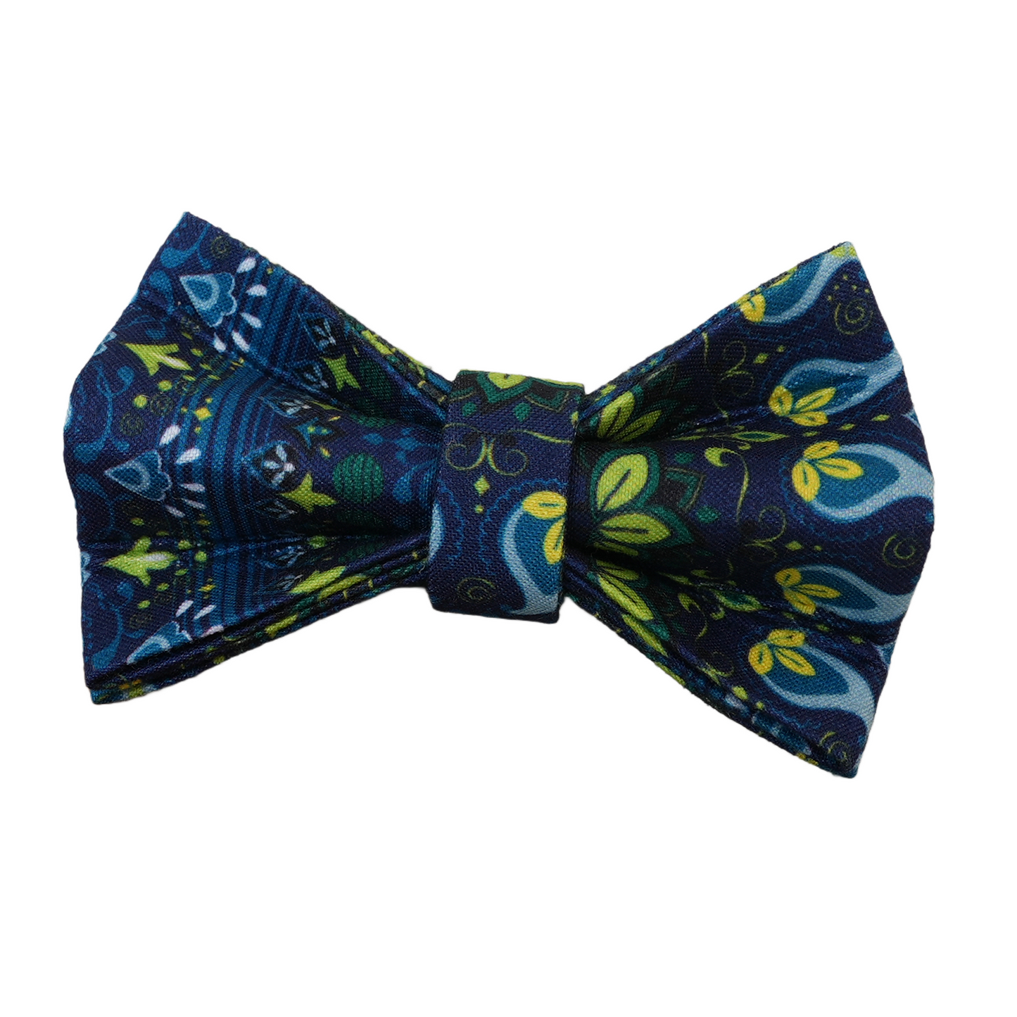 Green Flower Personalized Cat Collar with Bowtie Free Engraved