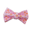 Pink Flower Personalized Cat Collar with Bowtie Free Engraved