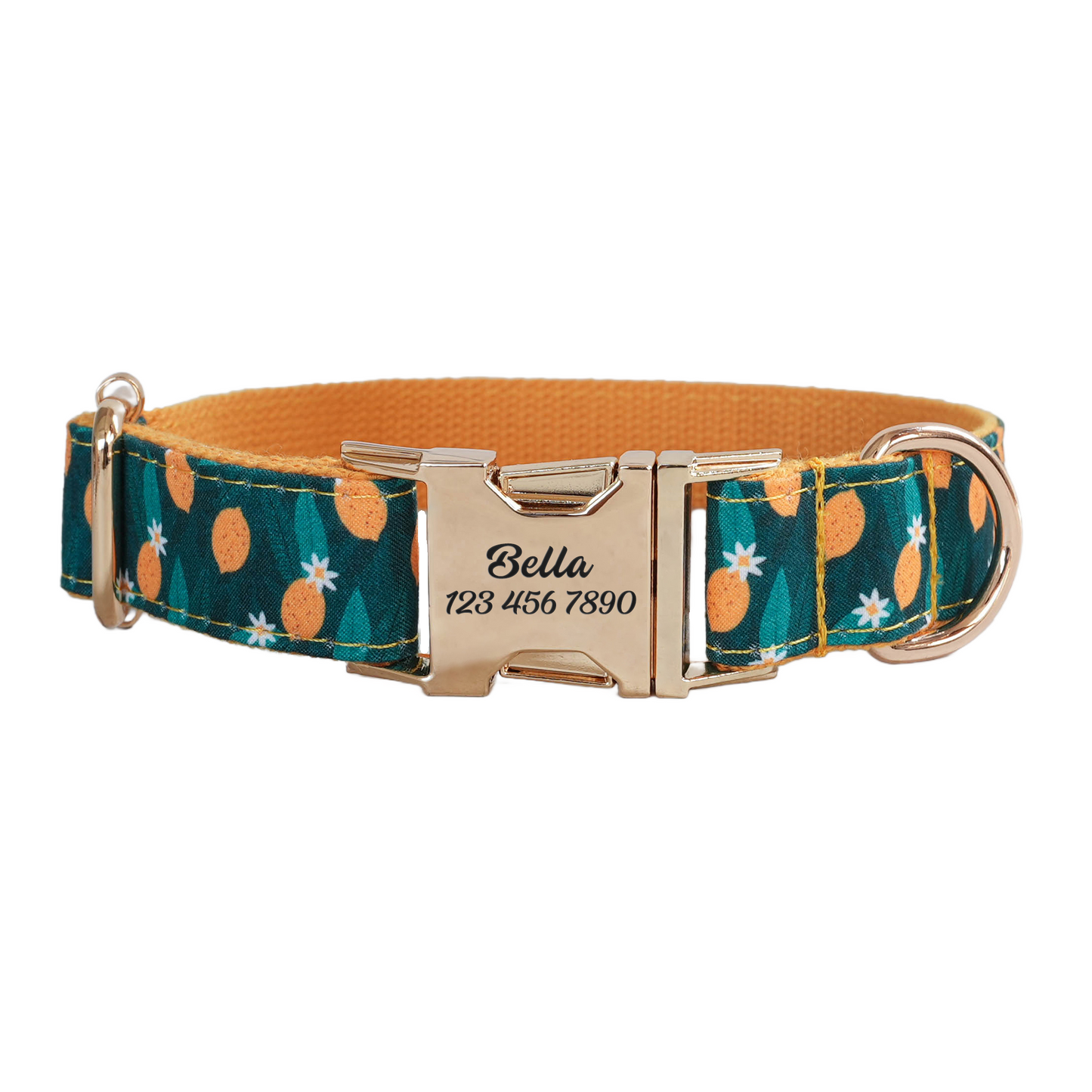 Blue Fower Custom Dog Collars, Personalized Puppy Collar, Bowtie, Leash