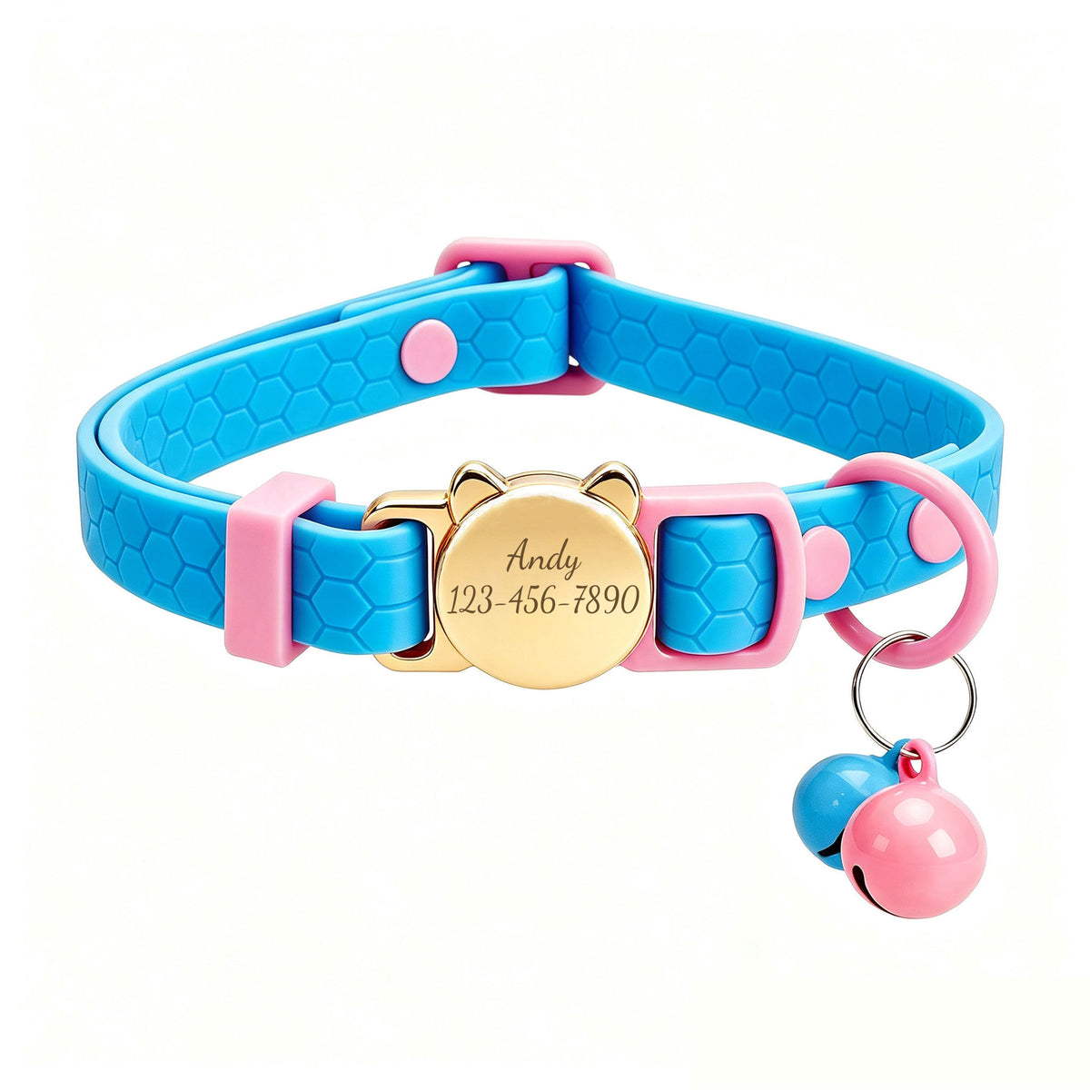 Personalized Silicone Cat Collar - Soft, Comfortable, and Lightweight Breakaway Collar