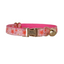 Pink Flower Personalized Cat Collar with Bowtie Free Engraved