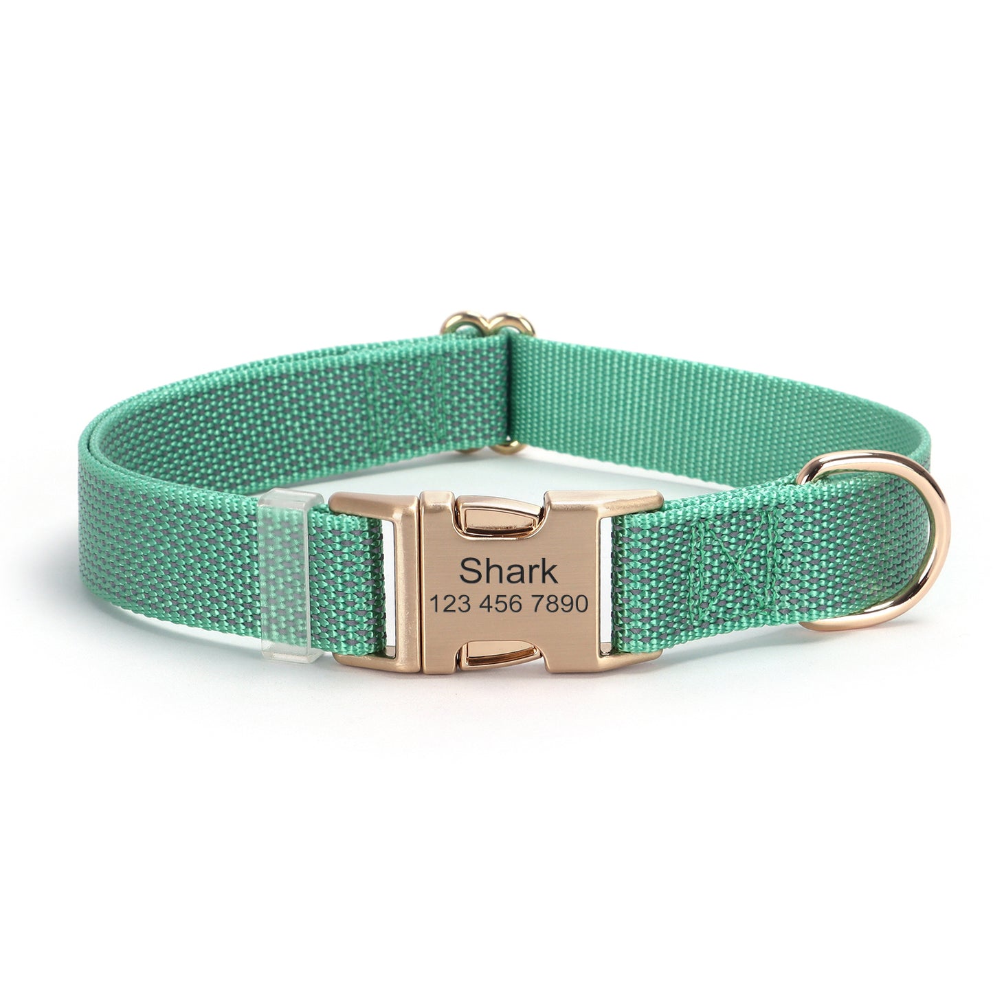 Customized Nylon Reflective Dog Collar Engravable Pet Collar