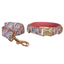 Pink Flower Personalized  Dog Collars,Custom Puppy Collar, Bowtie, Leash