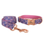Colorful Fower Custom Dog Collars, Personalized Puppy Collar, Bowtie, Leash