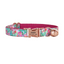 Flower Personalized Cat Collar with Bowtie Free Engraved