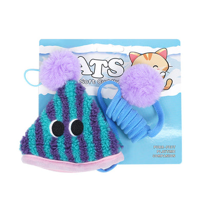 Spring Parachute Cat Toy Retractable Teaser Interactive Cat Toy