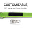 Fully Reflective Soft Personalized Dog Collar, Plastic Buckle