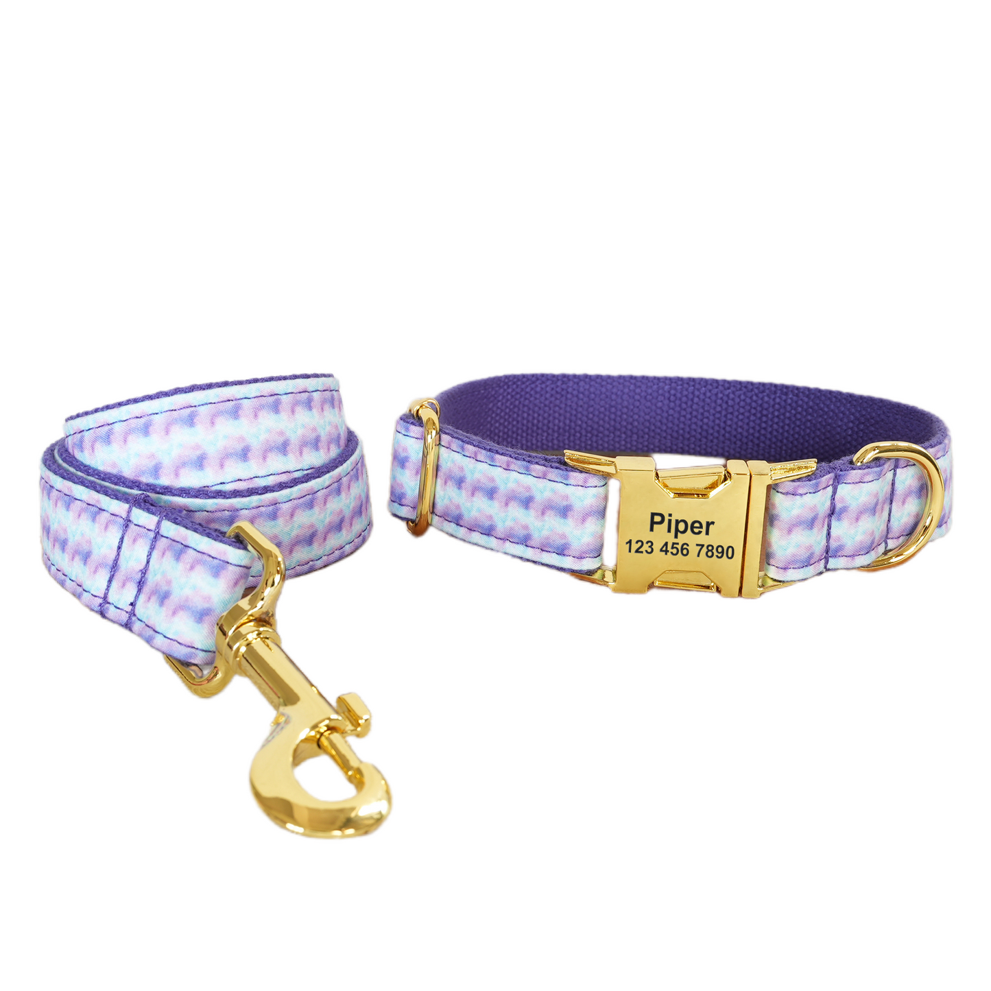 Little Fower Custom Dog Collars, Personalized Puppy Collar, Bowtie, Leash