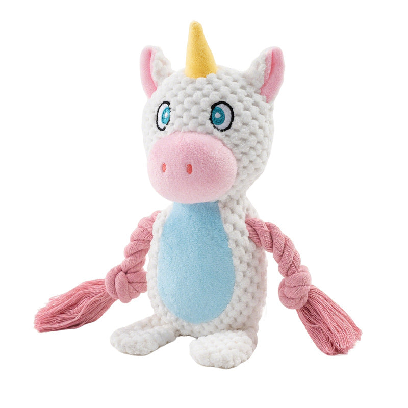 Cute Animals Grinding Teeth Squeaky Dog Toy