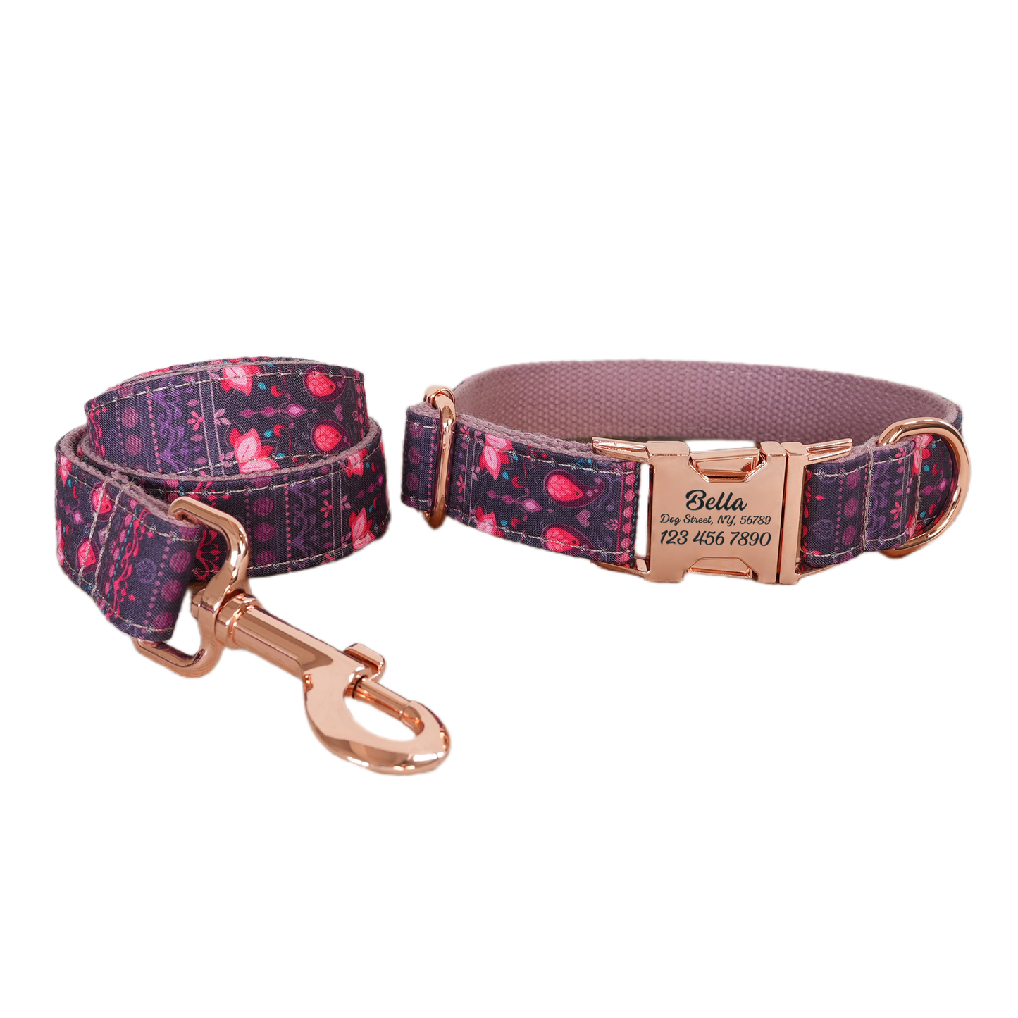 Cute Personalized  Dog Collars,Custom Puppy Collar, Bowtie, Leash