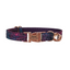 Purple Flower Personalized Cat Collar with Bowtie Free Engraved