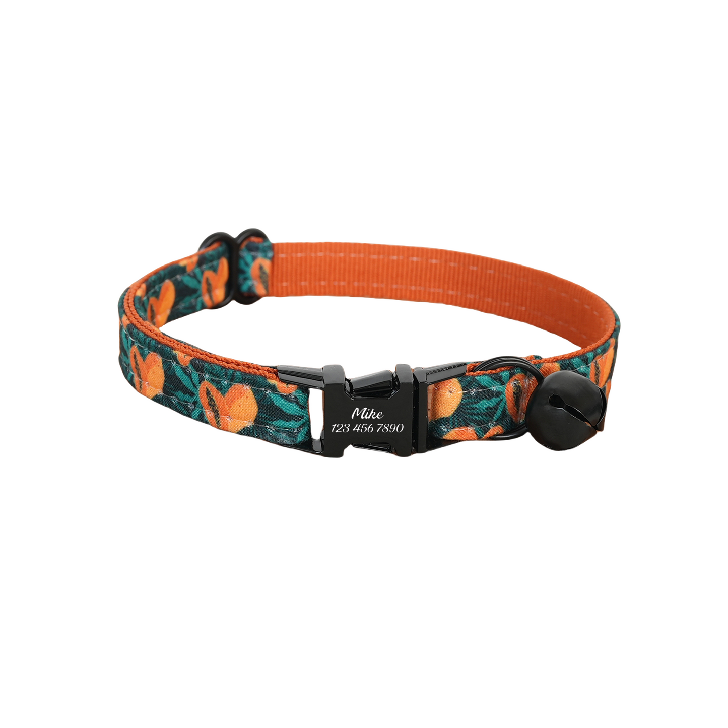 Personalized Green Cat Collar with Bowtie Free Engraved