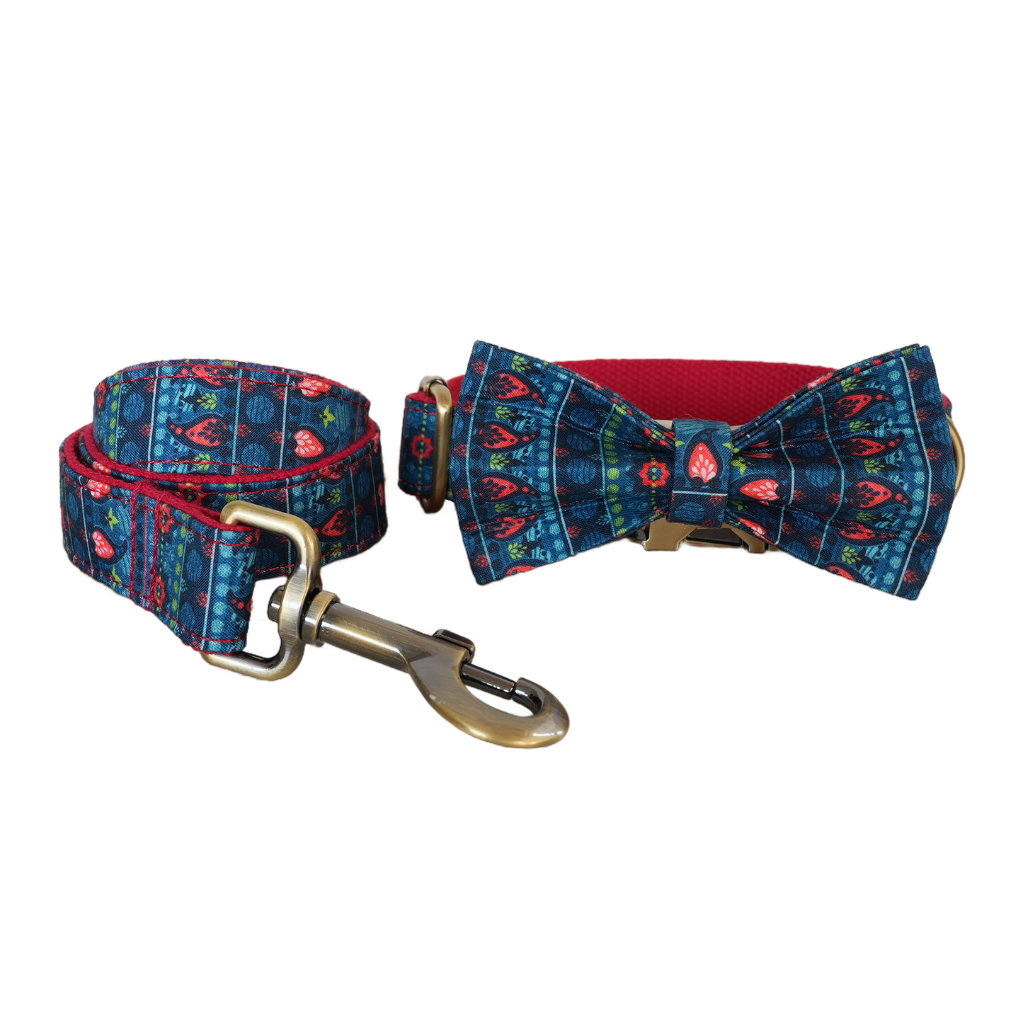 Cute Personalized  Dog Collars,Custom Puppy Collar, Bowtie, Leash