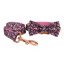 Pink Flower Personalized  Dog Collars,Custom Puppy Collar, Bowtie, Leash