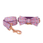 Purple Fower Personalized  Dog Collars,Custom Puppy Collar, Bowtie, Leash