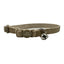 Personalized Safety Buckle Linen Cat Collar with Removable Bell