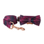 Purple Fower Personalized  Dog Collars,Custom Puppy Collar, Bowtie, Leash