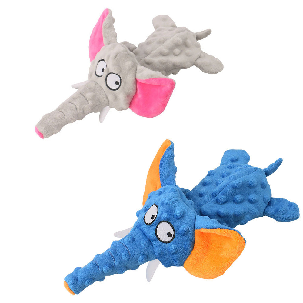 Elephant Shaped Funny Plush Dog Squeaky Toy