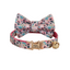 Flower Personalized Cat Collar with Bowtie Free Engraved